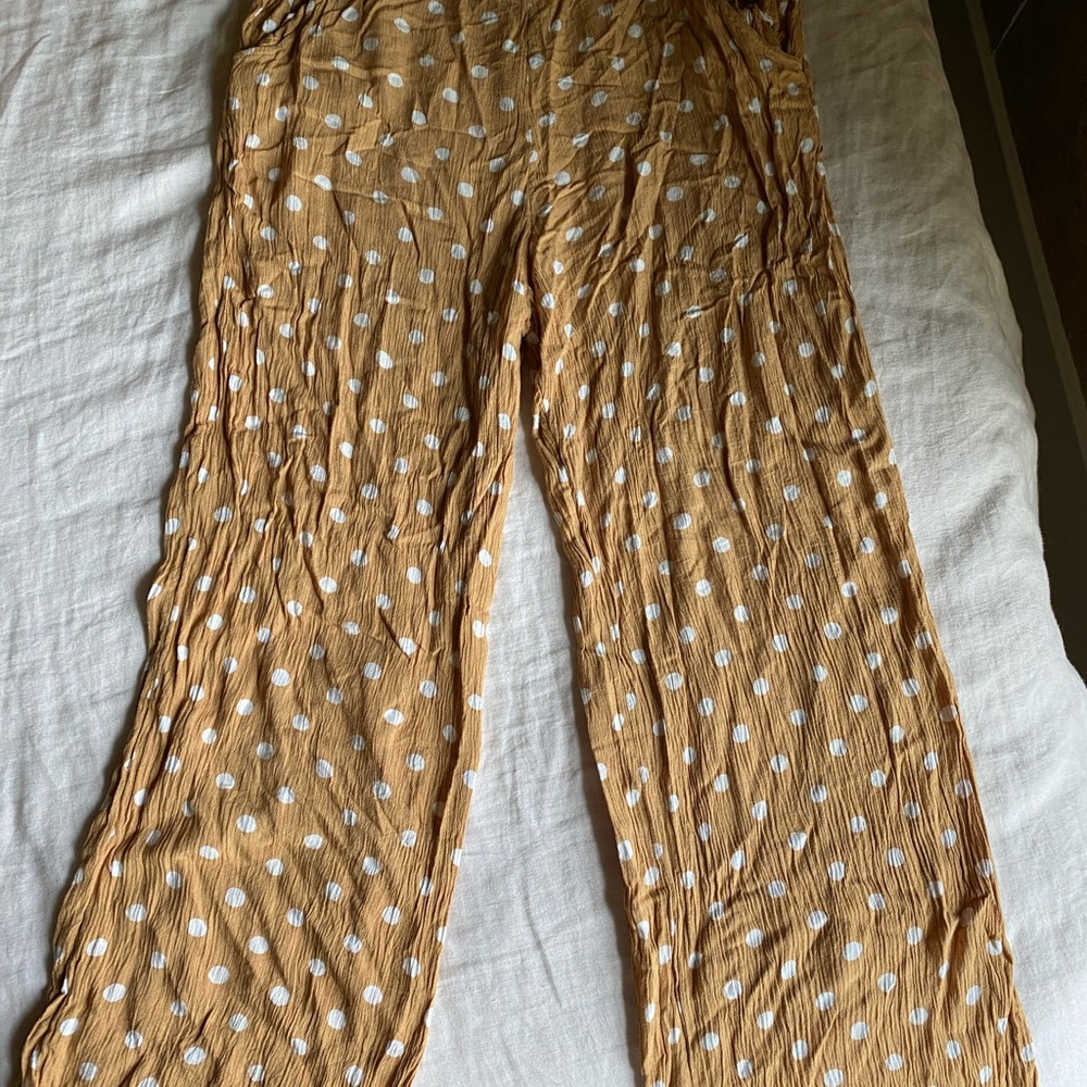 Billabong Mustard Polka Dot Pants